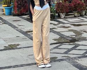 Stylish Beige Wide-Leg Pants