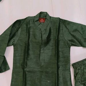 Olive Green Kurta Set for 10 years boy