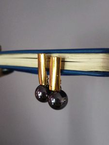 Gold &amp; Pearl Earrings