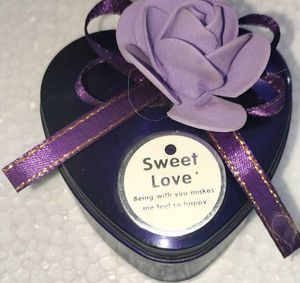Show Piece Heart Blue Metal Storage Box Trend Uni