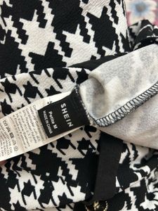 Houndstooth Button Down Dress