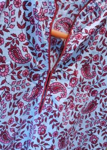 Printed Pink Short Kurti