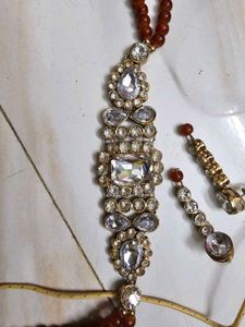 Designer Kundan &amp; Pearl necklace
