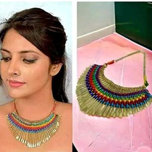SPARKLIZA MULTI  AFGHANI NECKLACE...