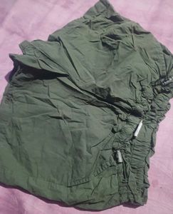 Women's Olive Green Shorts