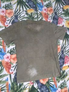 ROCHA Embroidered Olive T-Shirt