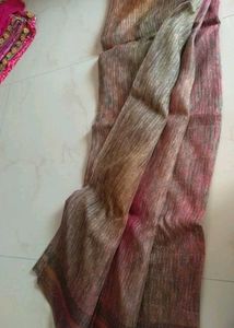 Elegant Striped Saree - Blouse not available
