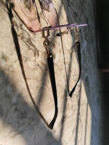 Unique Rimless Purple Gradient Sunglasses