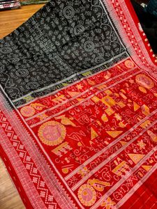 Beautiful Black &amp; Red Saree