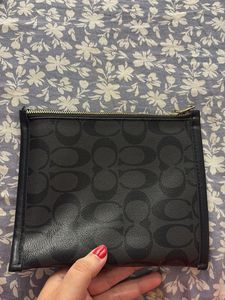 Coach Signature Print Pouch