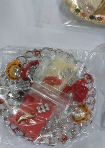 Embellished Designer kumkum Set of 4