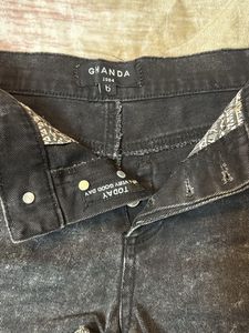 Acid Wash Denim Shorts
