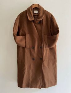 Oversized double breasted coat