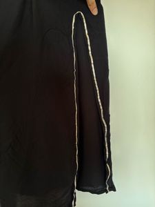 Elegant Black Slip style kurta and pant set