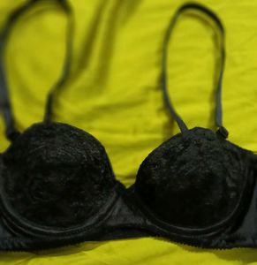 Black Lace Padded Bra