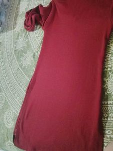 Embellished Red Kurta
