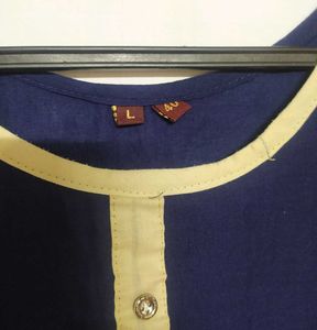 Elegant Navy Blue Kurta