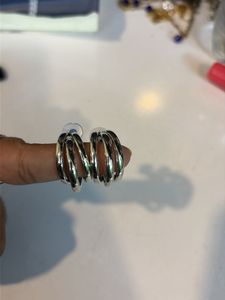 Silver Tone Hoop Earrings