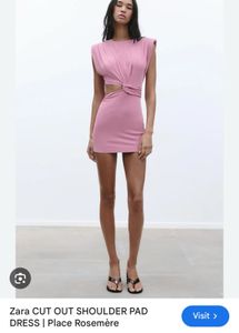 Chic Pink Midi Dress