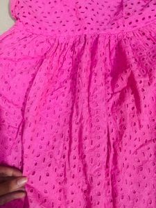 Pink mini dress