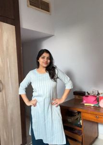 Elegant Striped Cotton Kurta