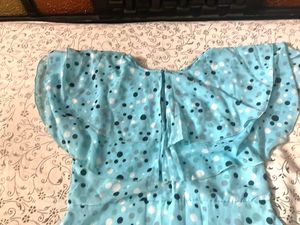 Cute Blue Polka Dot Dress