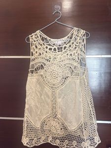 Boho Crochet Lace Sleeveless Top