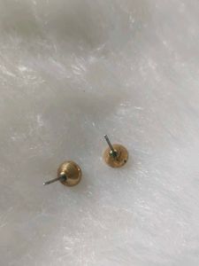 Red Stone Stud Earrings