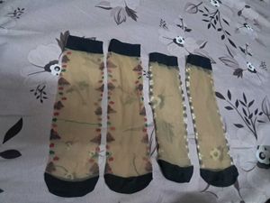 3 Pairs Floral Socks Combo