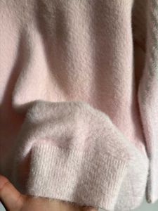 Cozy Pink Ribbed Knit Sweater