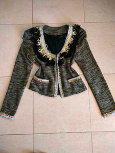 Embellished Tweed Jacket 📀🎐🎷💡💎🪙💰🪝