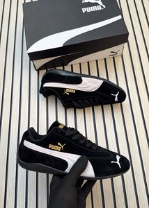 Puma Red Suede Casual Sneakers