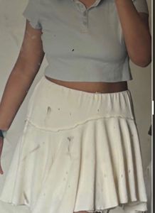 Combo H&amp;M Top with Cream Skirt