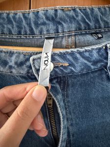 Nuon Flared Denim Jeans with Frayed Hem