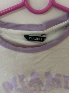 Lavender &amp; White Miami Graphic T-Shirt