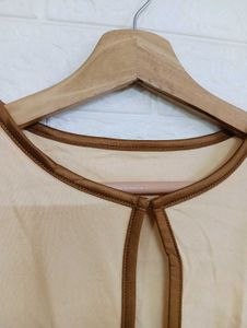 Elegant Beige 3/4 Sleeve Cardigan