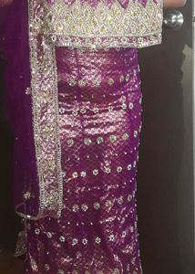 Magenta Color Lehenga with dupptta and blou