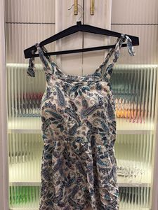 Paisley Print Tie-Strap Dress