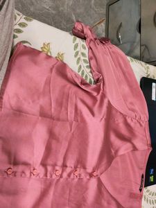 Elegant Pink Button-Up Blouse