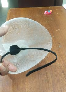 Beautiful White Cap Style Hair Band