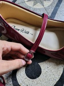 Elegant Red Patent Ballet Flats,🎀❤️