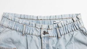 Wide Leg Light Wash Denim Jeans