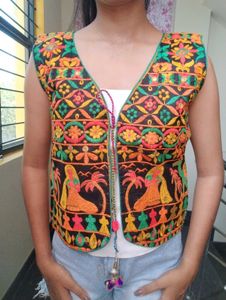 Embroidered Ethnic Waistcoat