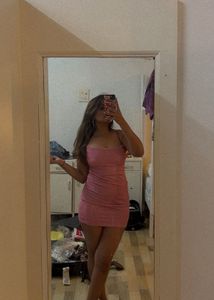 Pink Shimmer Party Dress
