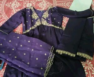 DESIGNER ALIA CUT DRESS (2 PIECE SET)
