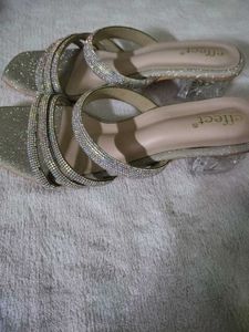 Sparkly Silver Heels