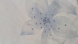 New White T-Shirt with Floral Design