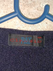 Oversized Navy Blue Cardigan Sweater