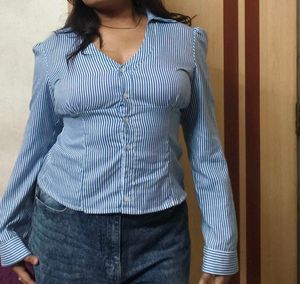 Strips Tie Shirt