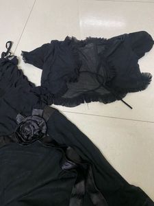 Elegant Black Dress with Bolero